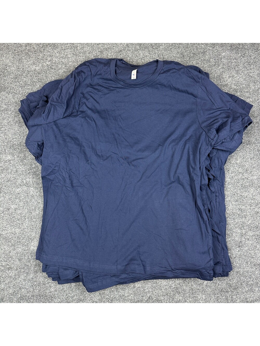 NWT Bella+Canvas Mens 2XL Navy Blue Cotton T-Shirt Lot of 17